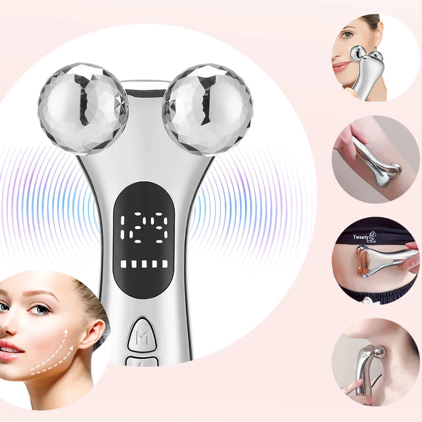 Face Vibrating Roller Massager